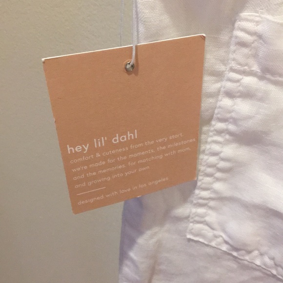 bella dahl Girls Linen short all,NWT - Picture 7 of 16